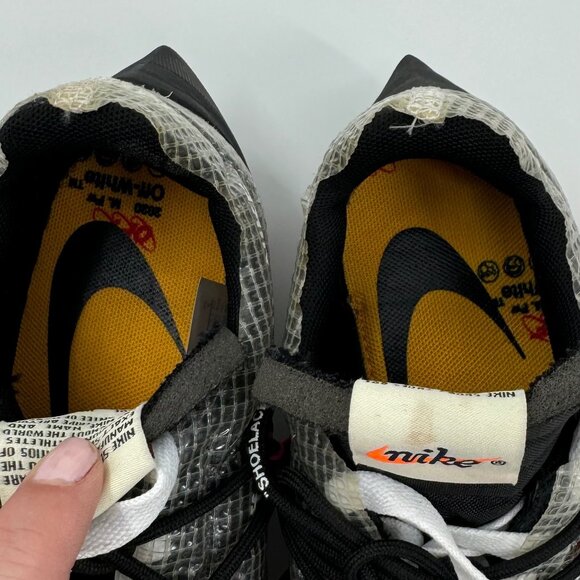 Nike x Off-White Black Laser Fuchsia Vapor Street Sneakers Size 7 - Picture 9 of 12